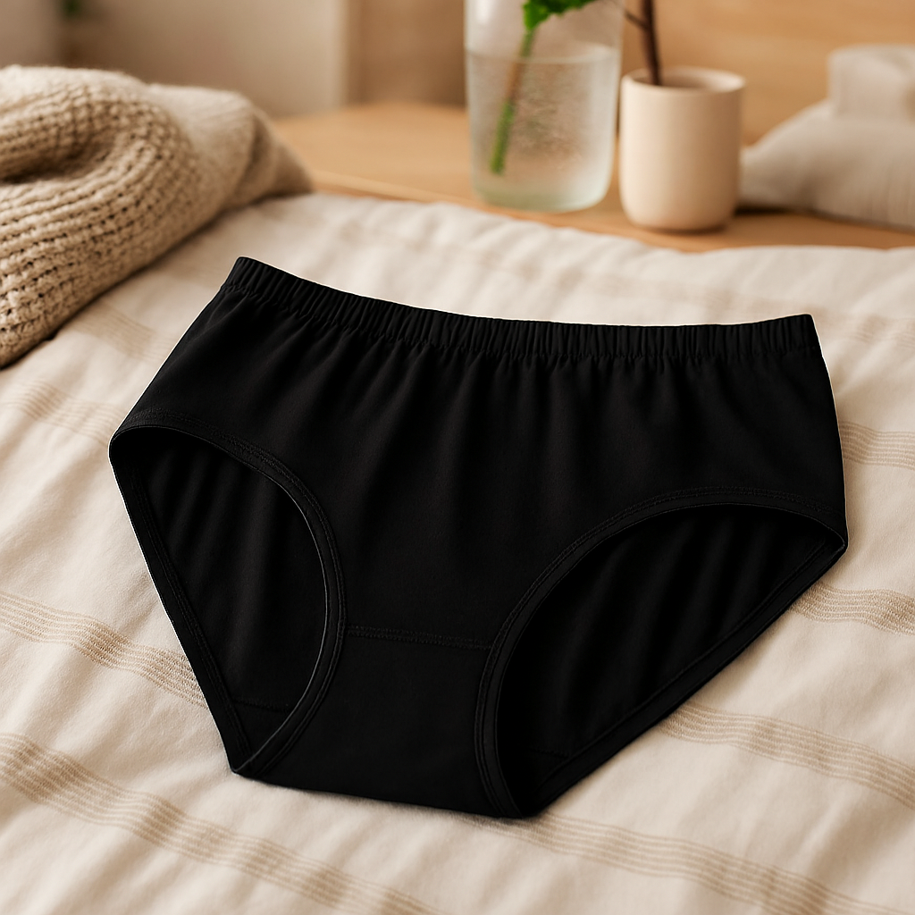 High Quality Pure Cotton Soft Fabric Panty – Comfortable Everyday Wear (Black, S/M/L) - Small