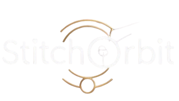 Logo of a jewelry brand with a stylized ring and chain on a white background