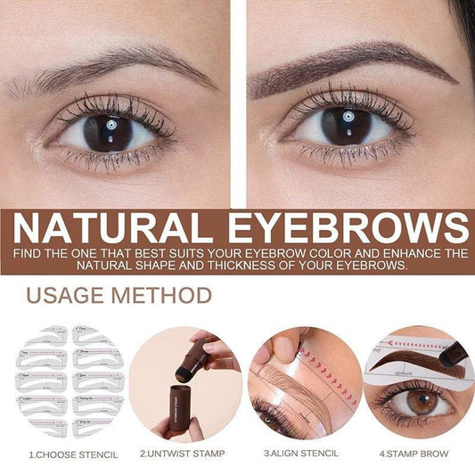 4 in 1 eyebrow stamp - Light brown