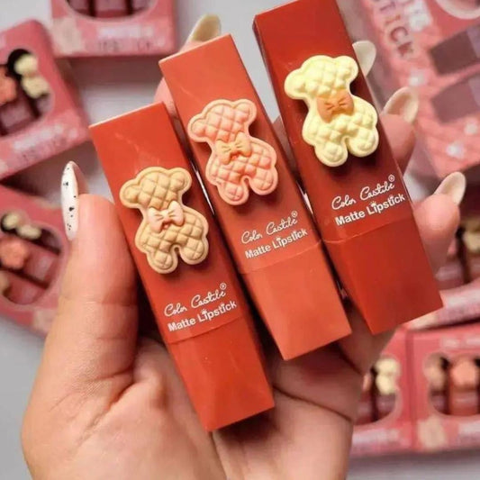 pack of 3 Color castle pigmented lipsticks pack - shade 02